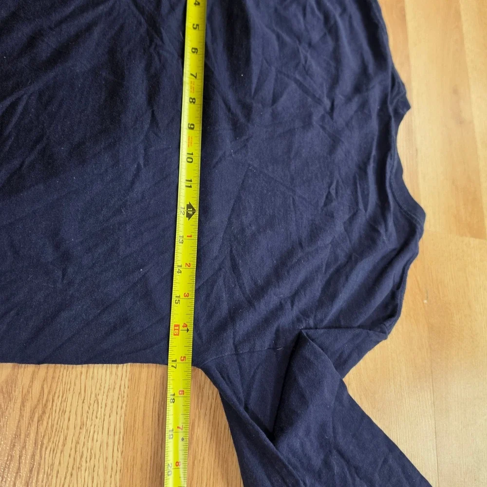 Russell Athletic Michigan Wolverines Mens Small Long Sleeve T-Shirt Navy Blue